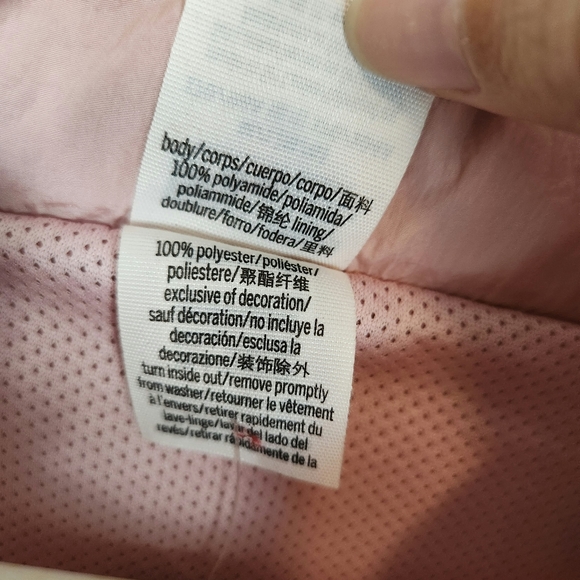 PINK Victoria's Secret | NWT Hooded Wind Breaker Rain Jacket Pink Medium - Picture 7 of 7